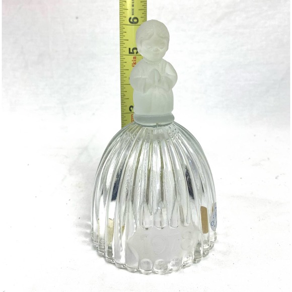 VTG Goebel Clear German Crystal Glass Bell 1978 Praying Choir Child Christmas - Picture 10 of 11